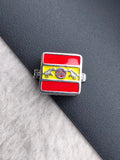 SILVER BUTTON HOLDER|TVK
