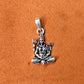 92.5 Silver Lord Shiva Meditation Dollar | Trishul, Damru & Nandi Pendant