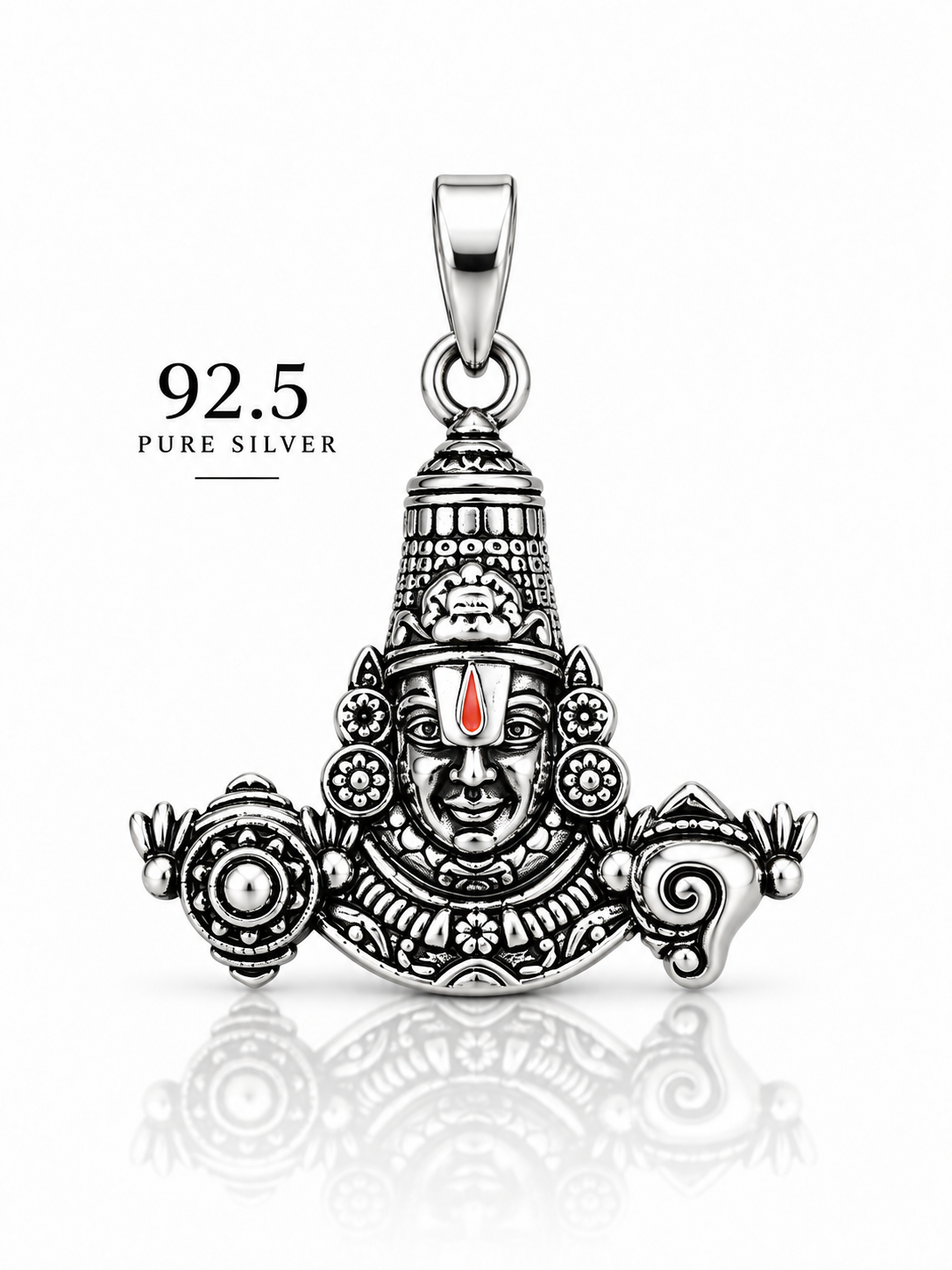 92.5 Silver Lord Venkateswara Antique Dollar | ZORKI