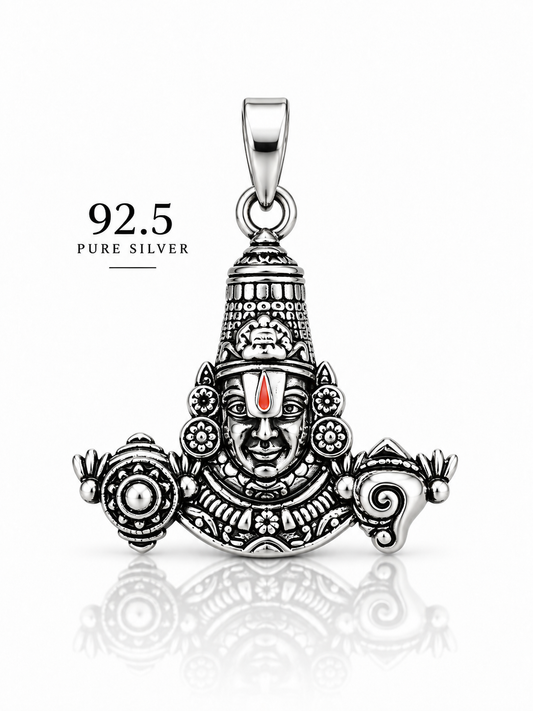 92.5 Silver Lord Venkateswara Antique Dollar | ZORKI