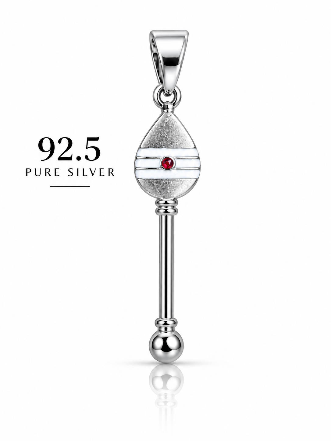 92.5 Silver Lord Murugan Vel Pendant