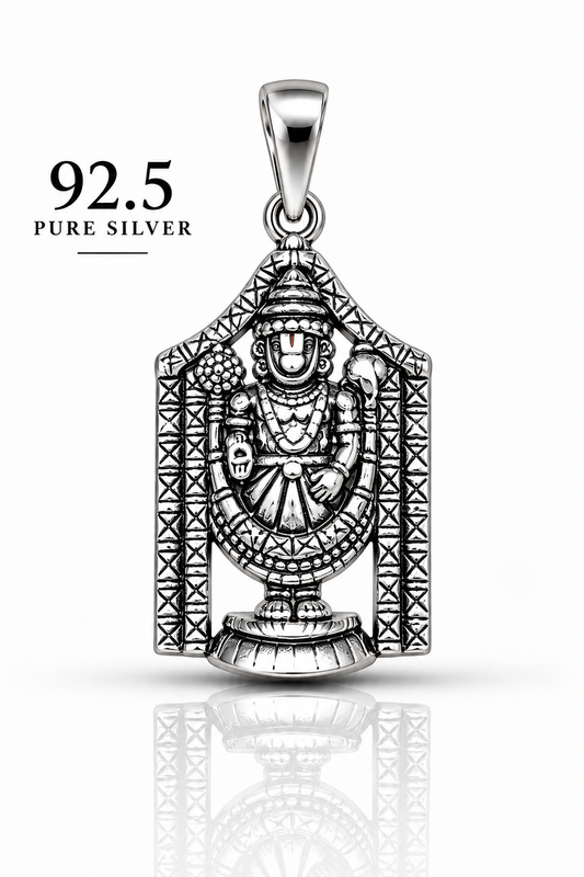 92.5 Silver Tirupati Balaji Antique Dollar | ZORKI