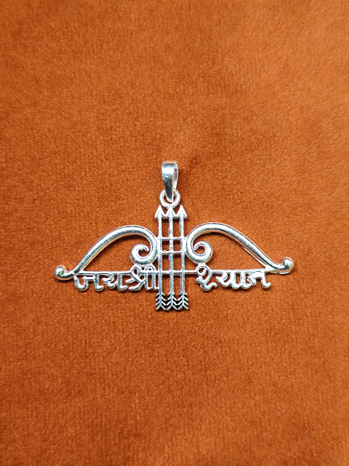 92.5 Silver Khatu Shyam Ji Pendant | ZORKI