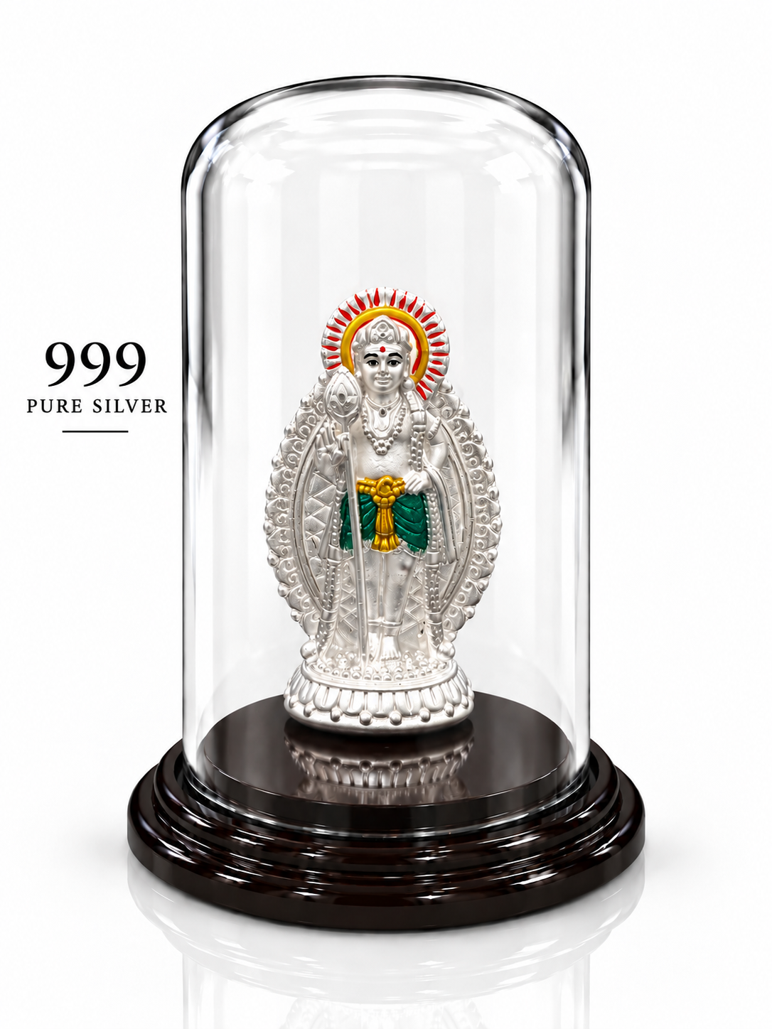 999 Pure Silver Standing Lord Murugan Idol | ZORKI
