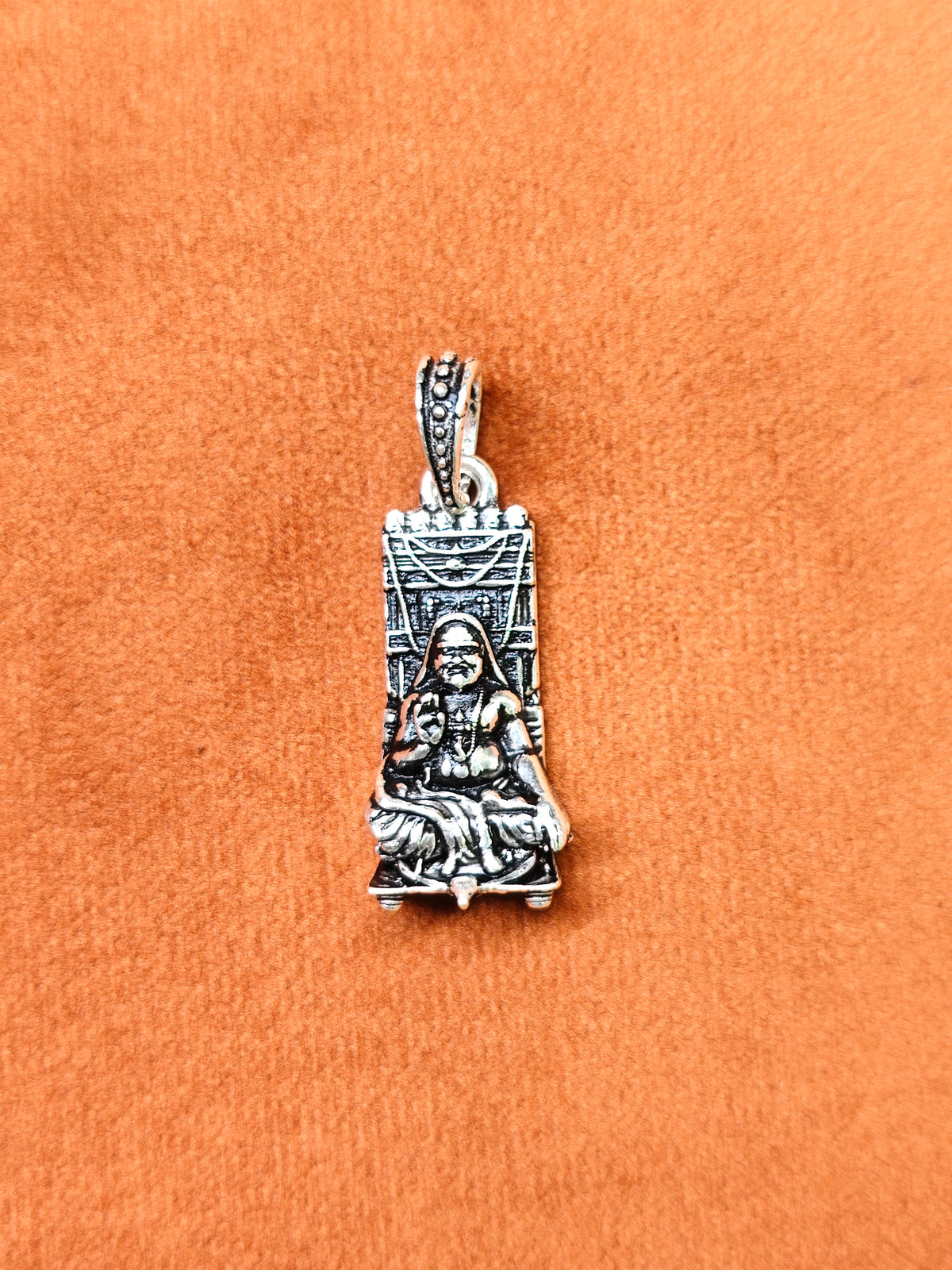 92.5 Silver Raghavendra Swamy Pendant | ZORKI