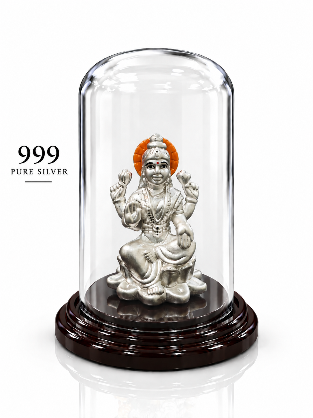 999 Pure Silver Blessing Lakshmi Ji Idol | ZORKI