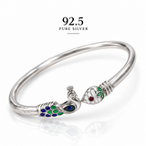 Lord Murugan Vel Peacock Kada | 92.5 Silver