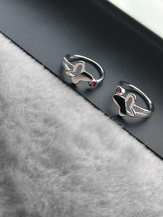 Sparkling Silver Toe Ring