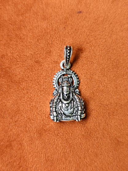 92.5 Silver Annamalaiyar Shivan Dollar | Oxidised Silver