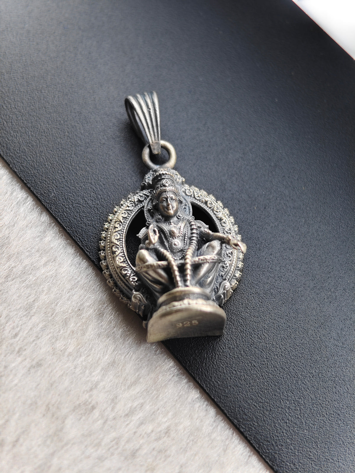 92.5 Silver Lord Ayyappa 3D Antique Dollar | ZORKI