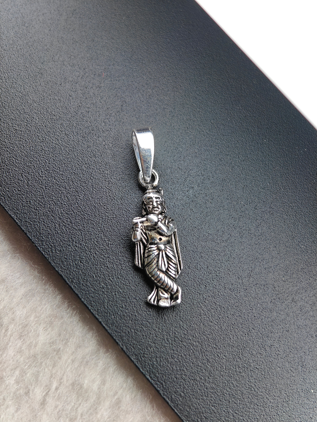 92.5 Silver Lord Krishna Flute Dollar | Krishna Pendant