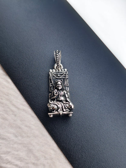 92.5 Silver Raghavendra Swamy Pendant | ZORKI