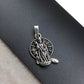 92.5 Silver Lord Murugan Vel Mayil Standing Dollar | Oxidised Silver